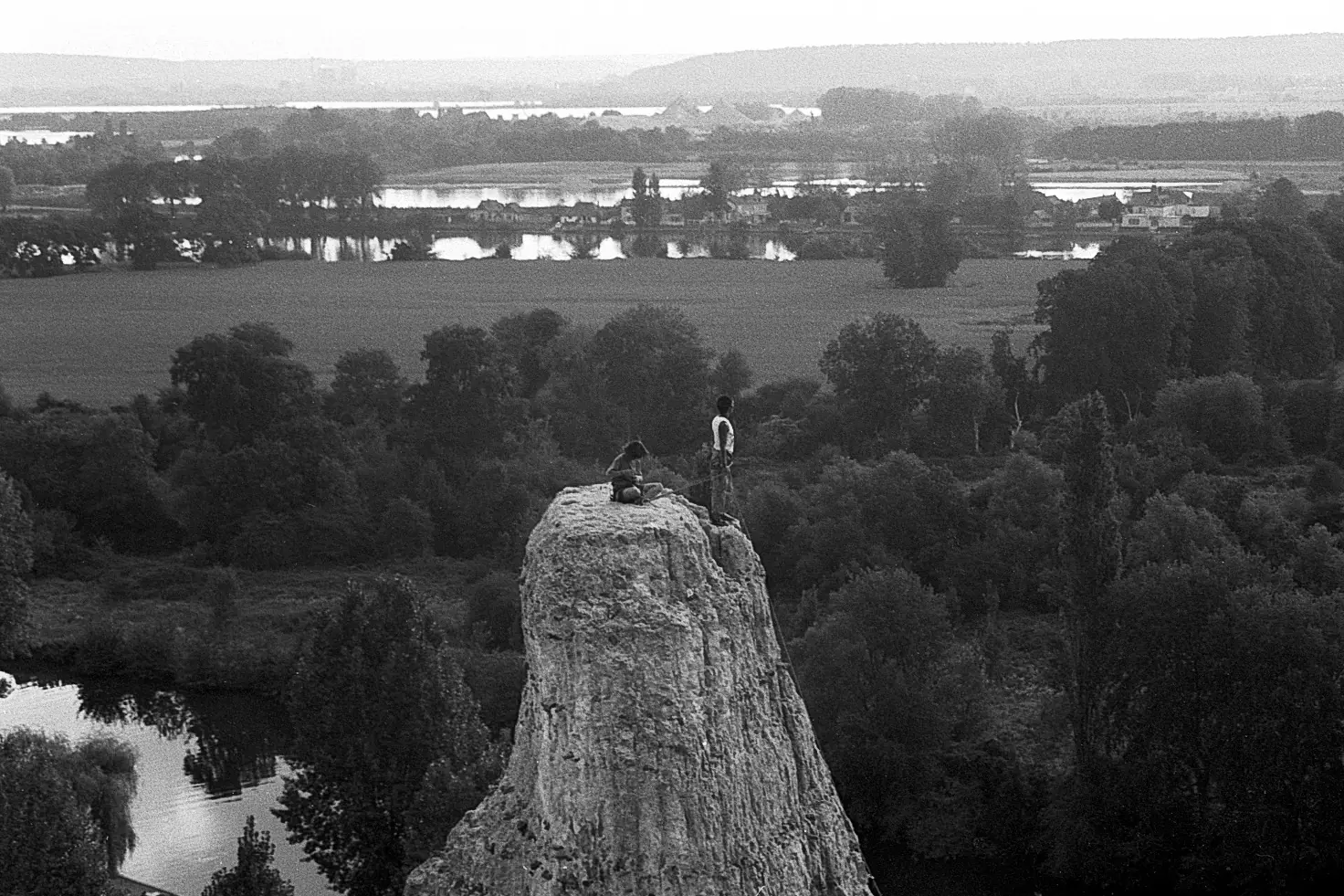 L'alpiniste de Normandie — vue aérienne de la Seine